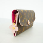 Louis Vuitton Wallet Monogram Portefeuille Emily Flower Motif Brown Rose — view 2