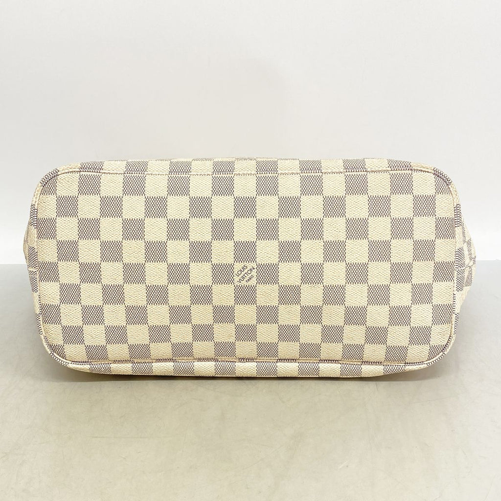 Louis Vuitton Tote Bag Damier Azur Neverfull MM White — view 3