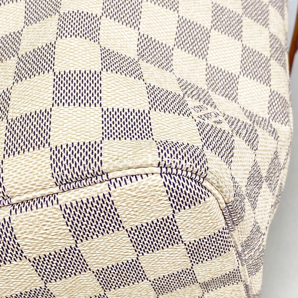 Louis Vuitton Tote Bag Damier Azur Neverfull MM White — view 7