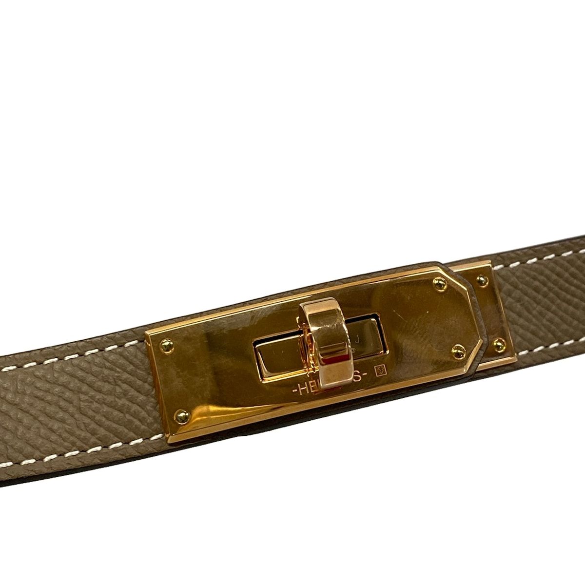 Hermes Belt Kelly Etoupe Pink Gold — view 3