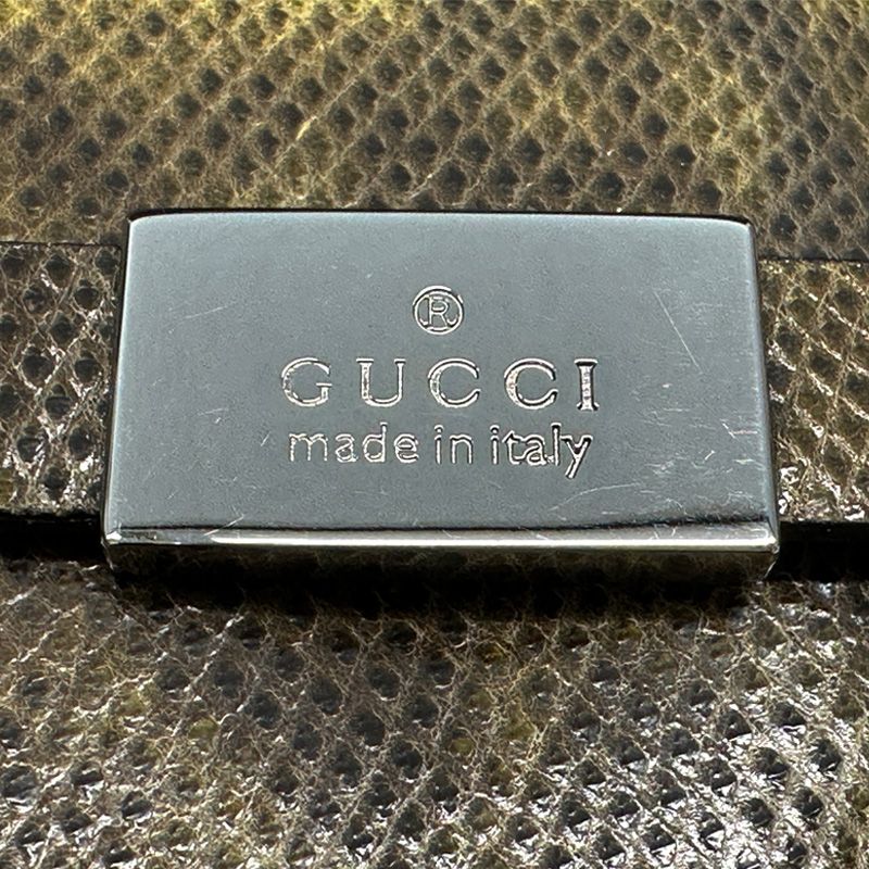 Gucci Notebook Cover Leather Brown Yellow 6-Ring Agenda — view 7