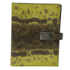Gucci Notebook Cover Leather Brown Yellow 6-Ring Agenda