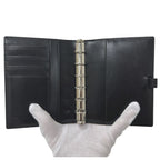 Gucci Notebook Cover Leather Brown Yellow 6-Ring Agenda — view 5