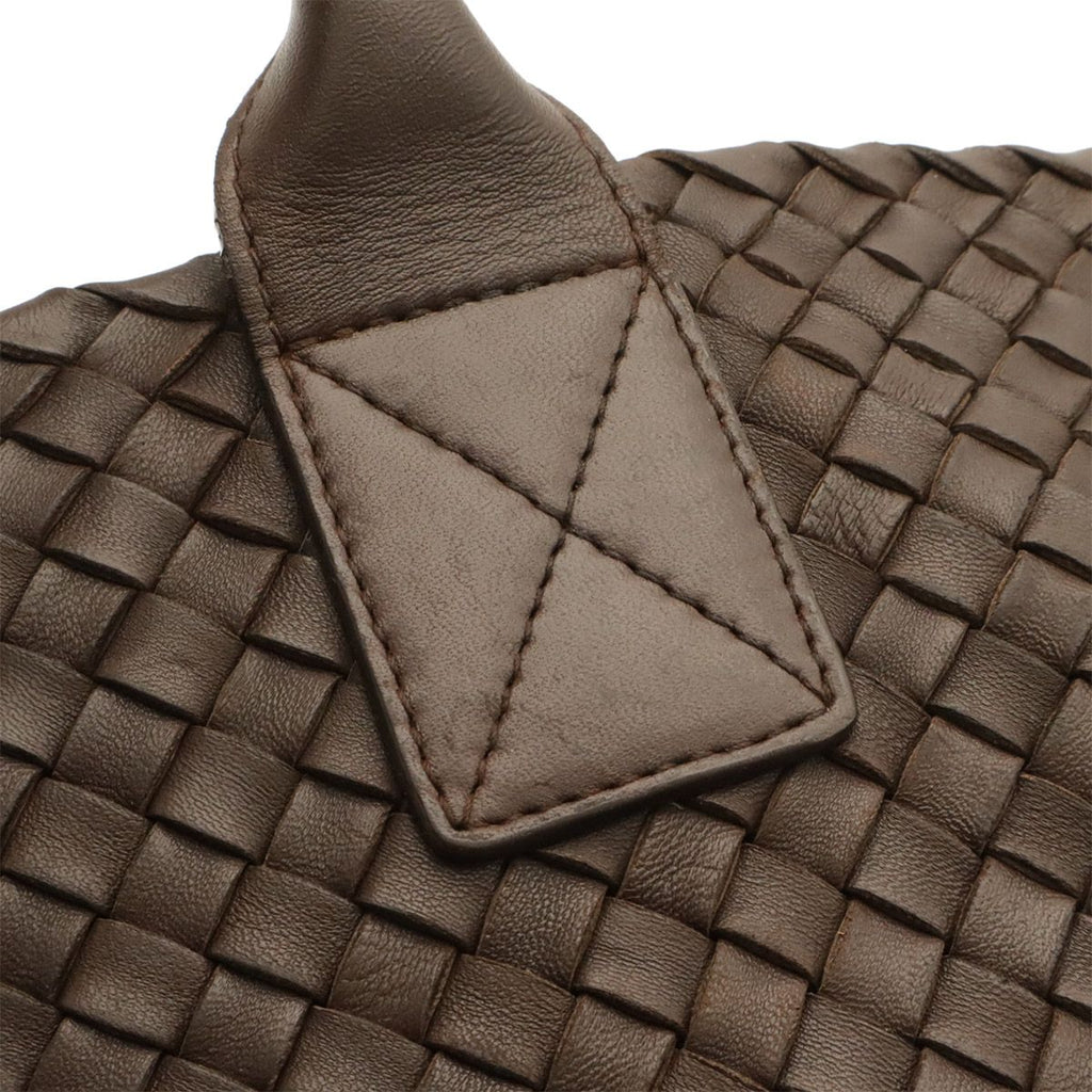 Bottega Veneta Intrechat Cabas MM Tote Leather 500 with Dark Brown Pouch Limited — view 4