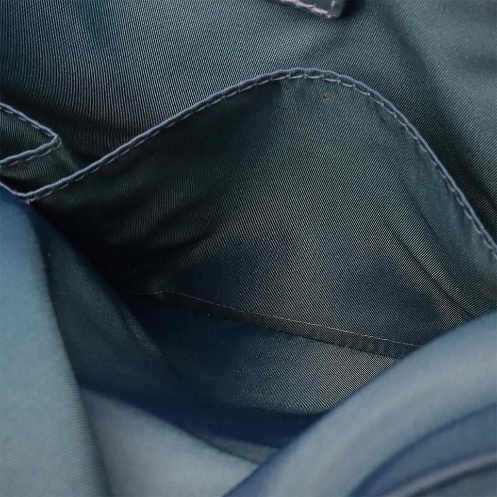 Dior Trotter Tote Bag Canvas Leather Navy Silver — view 8