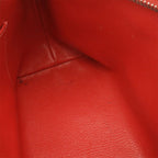 Hermes Berline PM Shoulder Bag Togo Leather Rouge Vif Silver — view 8