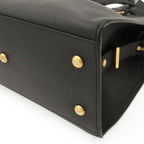 Saint Laurent Paris YSL Line Petit Cabas 2-Way Shoulder Bag Leather Black — view 3