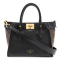 Louis Vuitton Monogram on My Side PM 2-Way Shoulder Bag Leather Noir Black