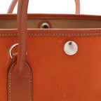 Hermes Garden Party TPM Tote 2-Way Shoulder Bag Toile Officier Buffalo Orange — view 7