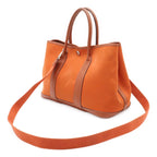 Hermes Garden Party TPM Tote 2-Way Shoulder Bag Toile Officier Buffalo Orange — view 2