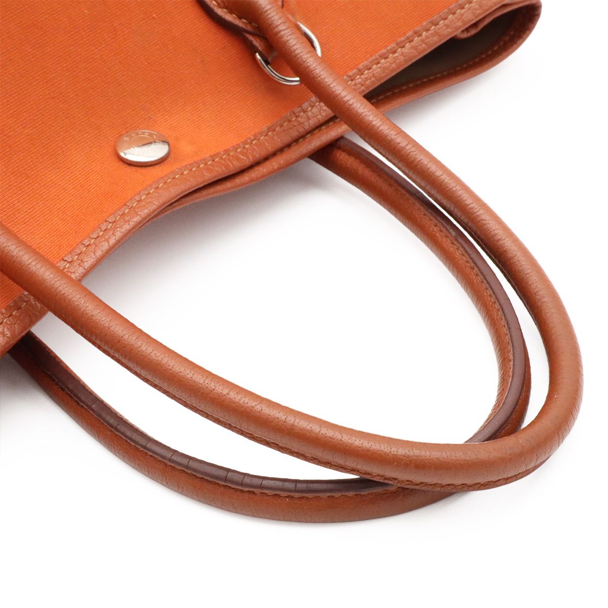 Hermes Garden Party TPM Tote 2-Way Shoulder Bag Toile Officier Buffalo Orange — view 4