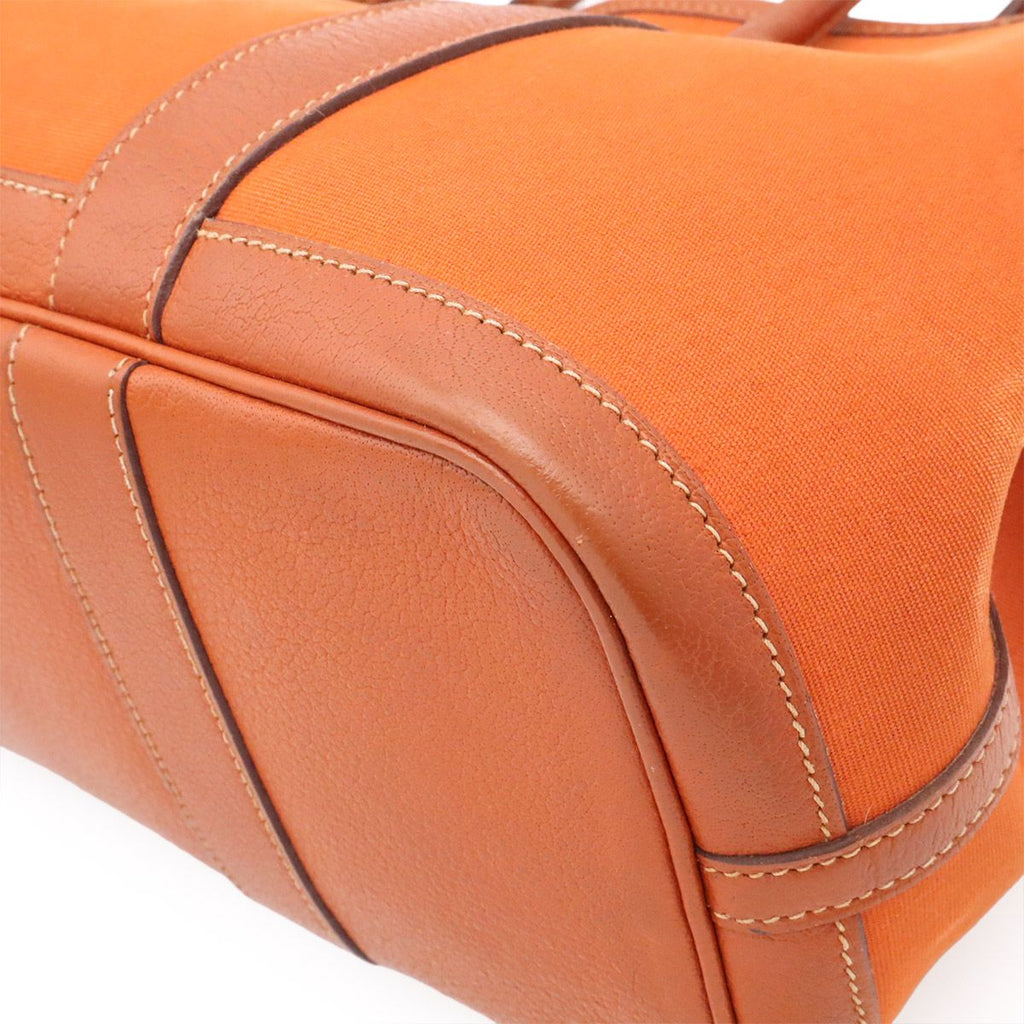 Hermes Garden Party TPM Tote 2-Way Shoulder Bag Toile Officier Buffalo Orange — view 3