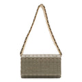 Chanel Puzzle CC Logo Shoulder Bag Plastic Canvas Gray