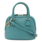 Gucci Interlocking G 2-Way Shoulder Bag Crossbody Leather Emerald Blue Gold