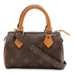 Louis Vuitton Monogram Mini Speedy Mini Bag Pouch Case 2-Way