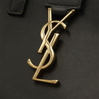Saint Laurent Paris YSL Baby Cabas 2-Way Shoulder Bag Leather Black — view 4