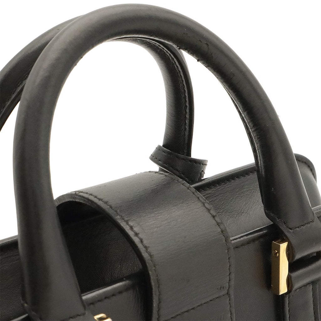 Saint Laurent Paris YSL Baby Cabas 2-Way Shoulder Bag Leather Black — view 5