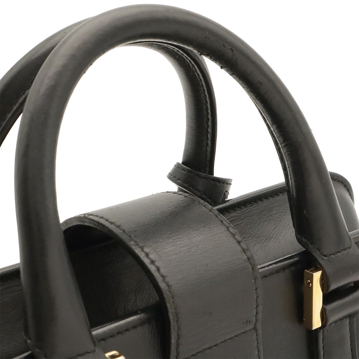 Saint Laurent Paris YSL Baby Cabas 2-Way Shoulder Bag Leather Black — view 5