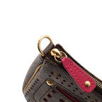 Louis Vuitton Monogram Perfo Pochette Accessoires Pouch Handbag Fuchsia — view 5