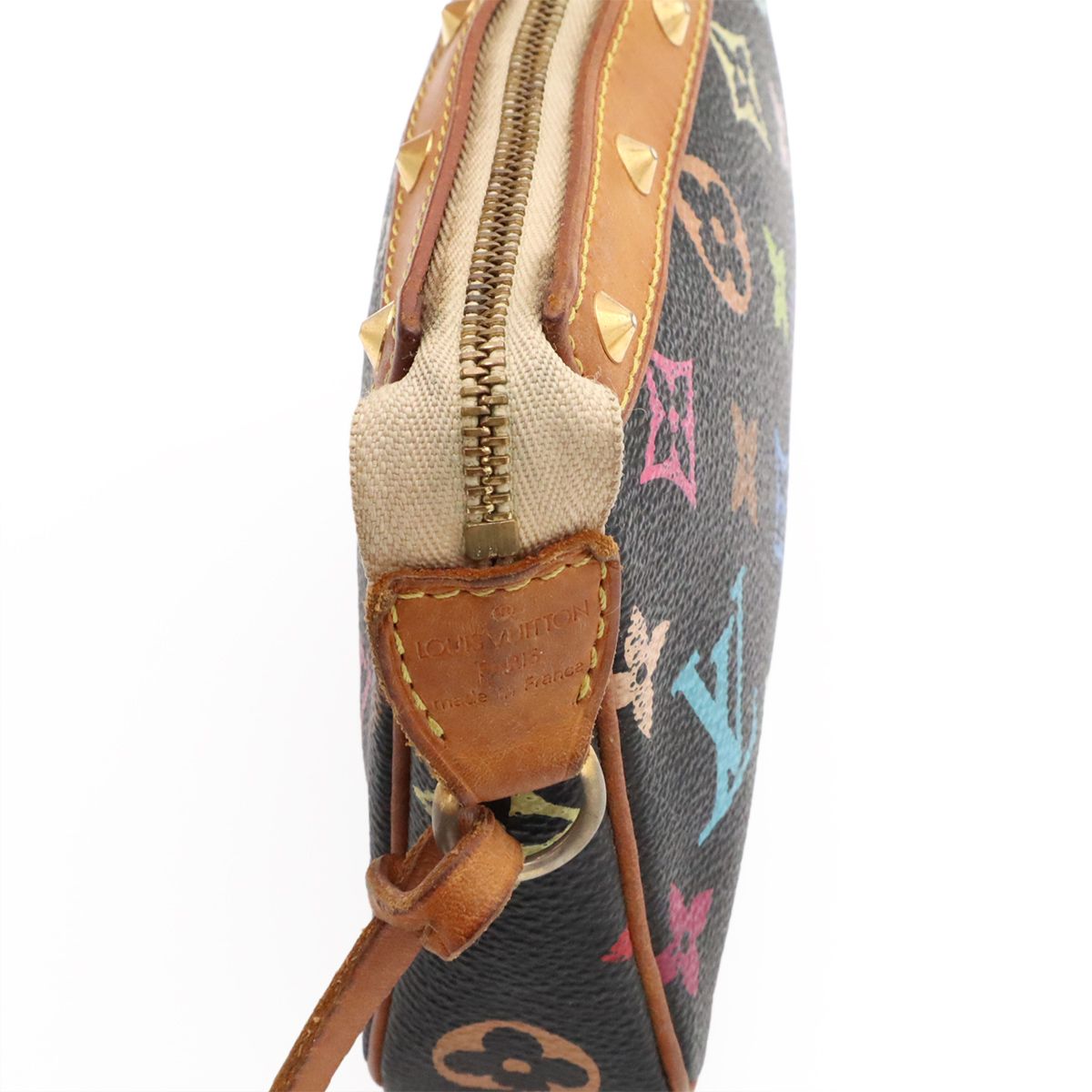 Louis Vuitton Monogram Multicolor Pochette Accessoires Pouch Case Noir Black — view 7