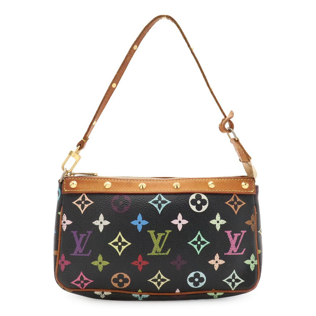 Louis Vuitton Monogram Multicolor Pochette Accessoires Pouch Case Noir Black