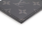 Louis Vuitton Monogram Eclipse Card Folder Holder Slot Pass Case with Neck Strap — view 3