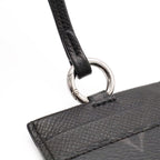 Louis Vuitton Monogram Eclipse Card Folder Holder Slot Pass Case with Neck Strap — view 5