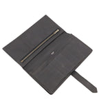 Hermes Bearn Soufflet Wallet Bifold Veau Epsom Black Silver — view 6