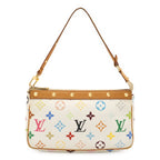 Louis Vuitton Monogram Multicolor Pochette Accessoires Pouch Party Blanc White