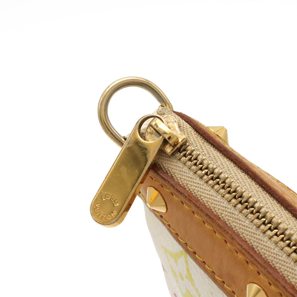 Louis Vuitton Monogram Multicolor Pochette Accessoires Pouch Party Blanc White — view 7