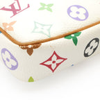 Louis Vuitton Monogram Multicolor Pochette Accessoires Pouch Party Blanc White — view 3