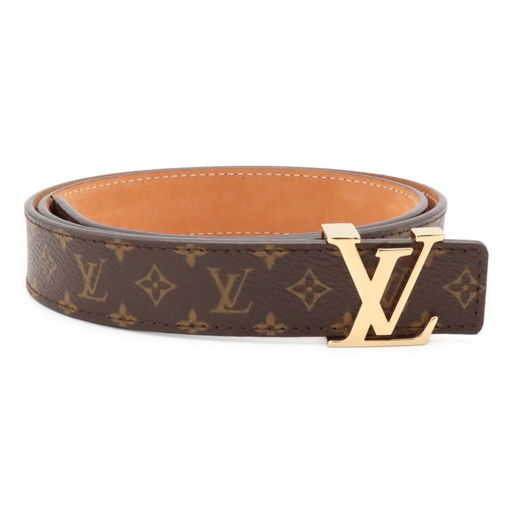 Louis Vuitton Monogram Ceinture Initial LV Belt Gold 80