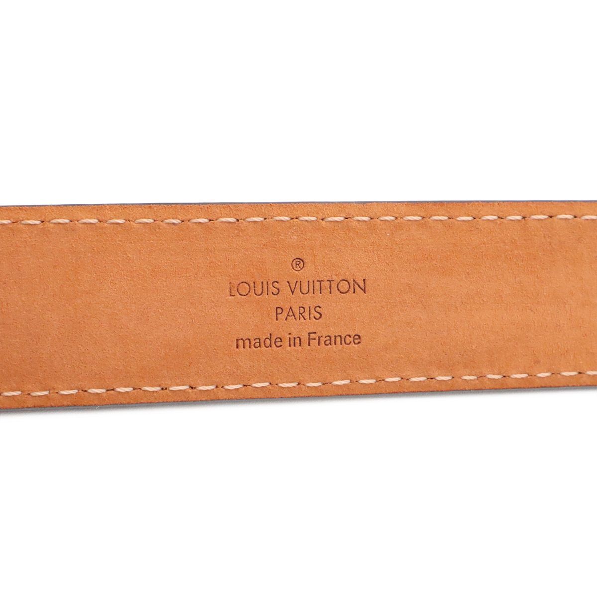 Louis Vuitton Monogram Ceinture Initial LV Belt Gold 80 — view 7