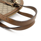 Gucci Nice GG Supreme 2-Way Shoulder Bag Crossbody Leather Beige Mocha Brown — view 4
