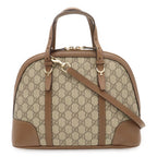 Gucci Nice GG Supreme 2-Way Shoulder Bag Crossbody Leather Beige Mocha Brown