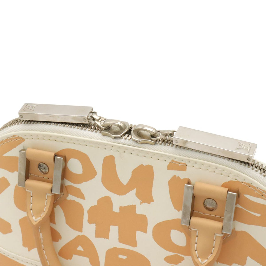 Louis Vuitton Graffiti Alma PM Mini Bag Leather Beige — view 6