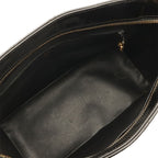 Chanel Quilted CC Logo Reissue Tote Shoulder Bag Patent Patent Leather Black — view 6