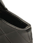 Chanel Quilted CC Logo Reissue Tote Shoulder Bag Patent Patent Leather Black — view 4