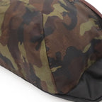 Prada Triangle Logo Waist Pouch Belt Bag Hip Camouflage Pattern Nylon Green — view 3