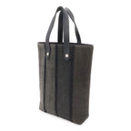 Hermes Amedaba Diago PM Tote Bag Wool Cotton Gray Black Silver — view 2