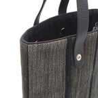 Hermes Amedaba Diago PM Tote Bag Wool Cotton Gray Black Silver — view 6