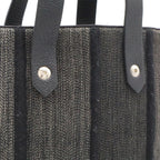 Hermes Amedaba Diago PM Tote Bag Wool Cotton Gray Black Silver — view 7