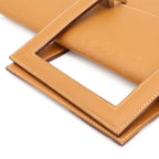 Hermes 365 PM Business Briefcase Document Purse Tablet Case Leather Light Brown — view 4