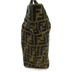 Fendi Zucca Handbag Canvas Leather Brown — view 3