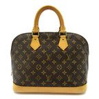 Louis Vuitton Alma Monogram Handbag Brown