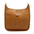 Hermes Evelyne 1 GM Taurillon Clemence Shoulder Bag Gold