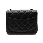 Chanel Mini Quilted Chain Shoulder Bag Caviar Leather Black — view 4