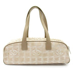 Chanel New Travel Line Mini Boston Bag Nylon Beige Gold — view 4