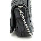 Prada Triangle Logo Nappa Gaufre 2-Way Shoulder Bag Leather Black — view 3