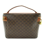 Celine Macadam Vanity Bag Leather Handbag Brown — view 4